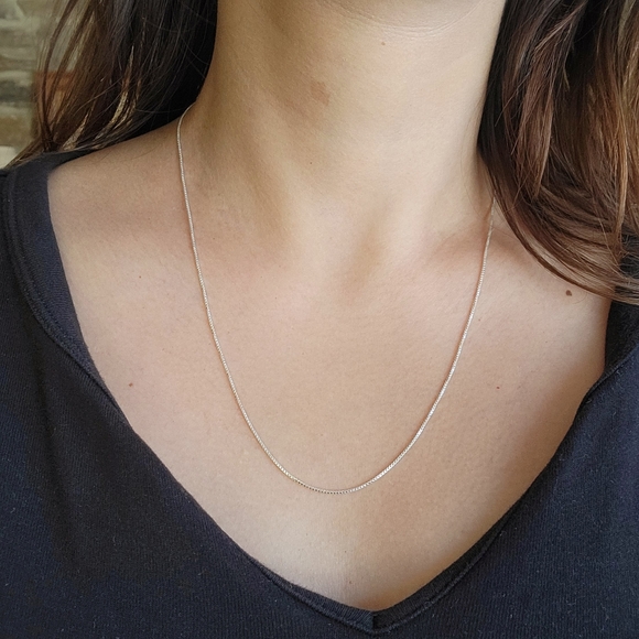 New Italian Solid 925 Sterling Silver Necklace Chain - Picture 8 of 16